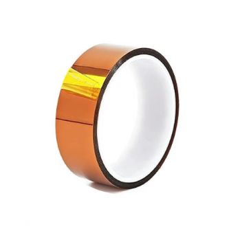 Fita kapton universal 2.5cm/25mm castanho para alta temperatura