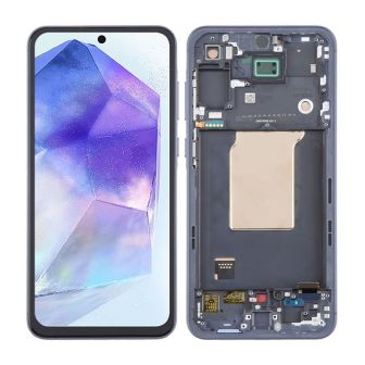 Touch+display com frame samsung galaxy a55/a556 6.6" preto incell